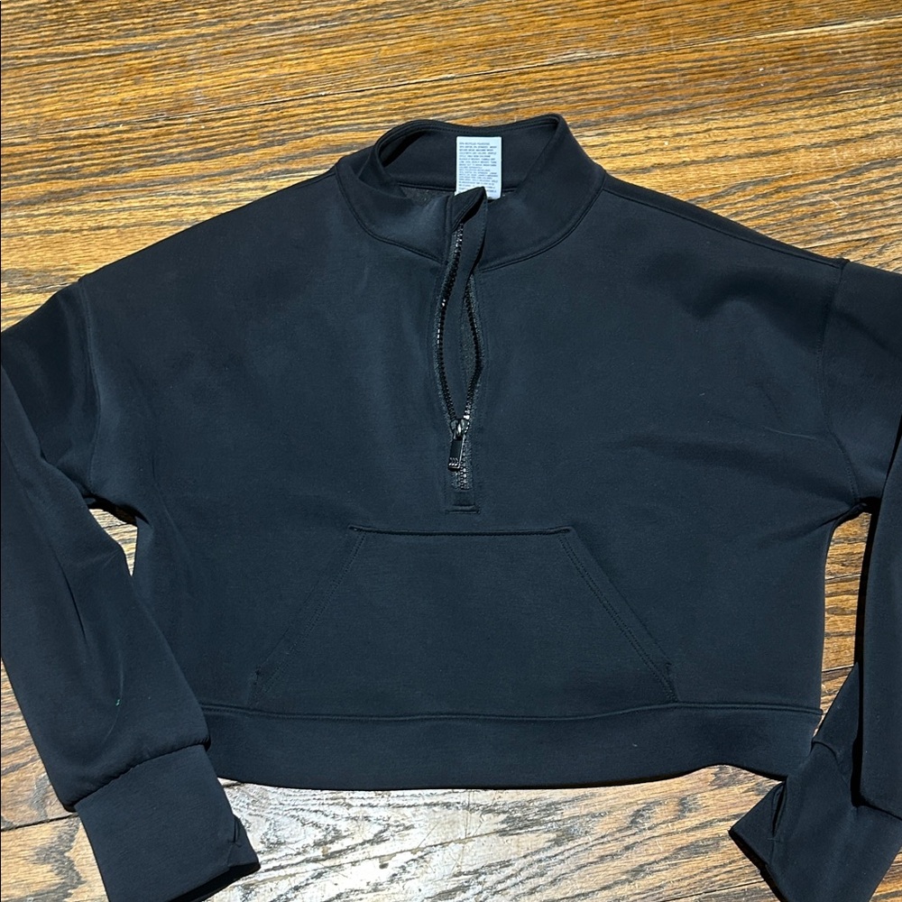 All in Motion Black Women's Quarter-Zip Sweatshirt - Picture 3 of 3